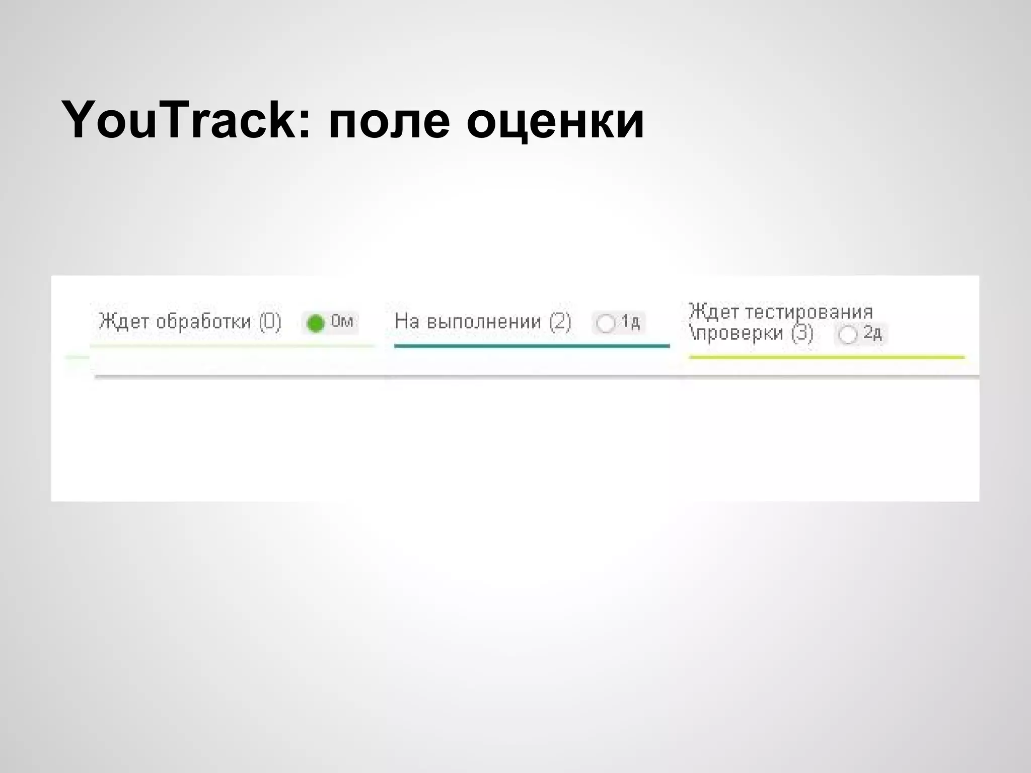 YouTrack: поле оценки

 