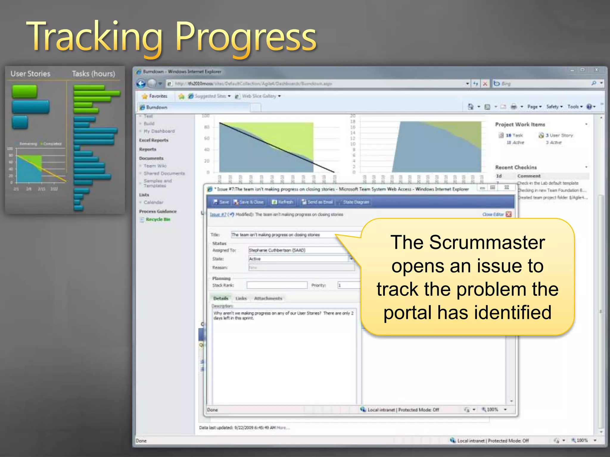 Tracking ProgressThe issue is opened and tracked in TFS