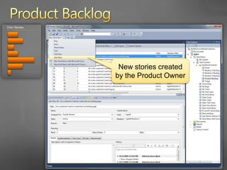Product BacklogThe new story provides a guide to ensure the story is written from the customer’s perspective