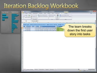 Iteration Backlog WorkbookEach task is estimated in hours