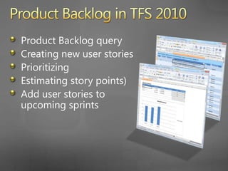 Product BacklogProduct backlog query in Team Explorer