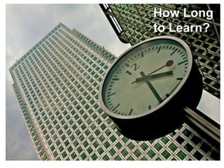How Long
to Learn?
 