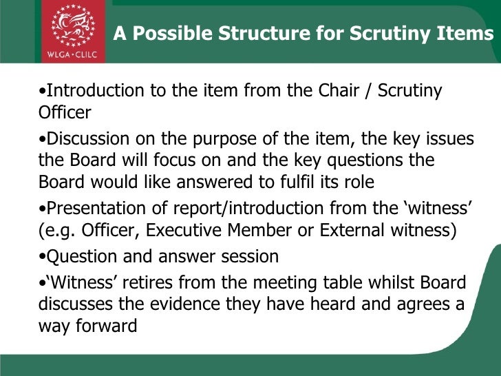 types of scrutiny types of scrutiny