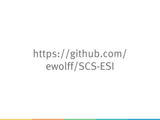 https://github.com/
ewolff/SCS-ESI
 