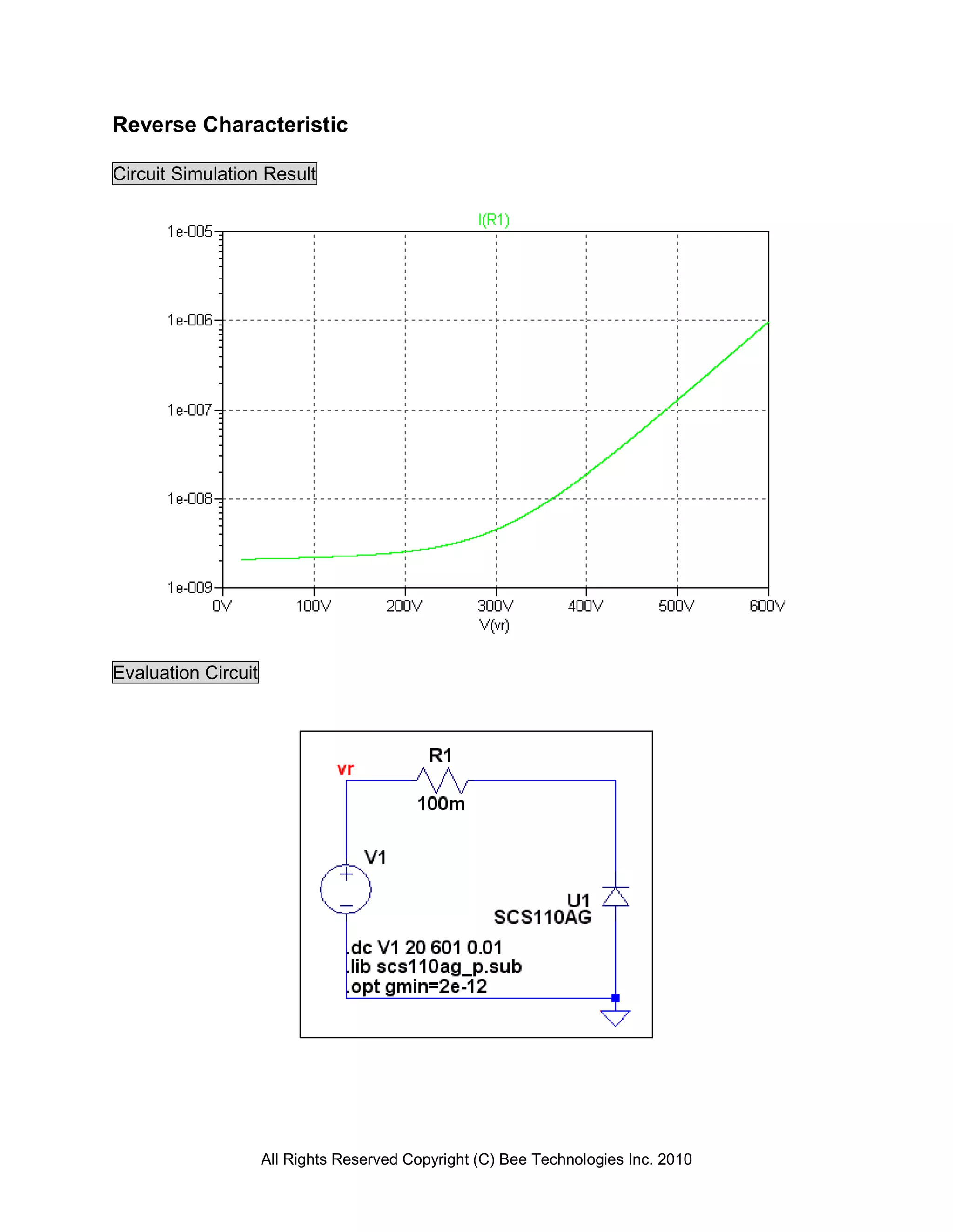 Reverse Characteristic

Circuit Simulation Result




Evaluation Circuit




                     All Rights Reserved Copyright (C) Bee Technologies Inc. 2010
 