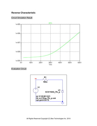 Reverse Characteristic

Circuit Simulation Result




Evaluation Circuit




                     All Rights Reserved Copyright (C) Bee Technologies Inc. 2010
 