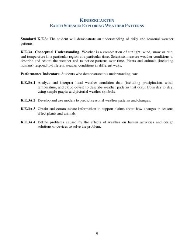 Sc Science Academic Standards