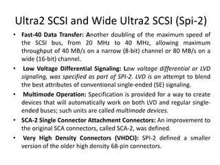 Scsci Speed SCSI Interfaces | PPTX