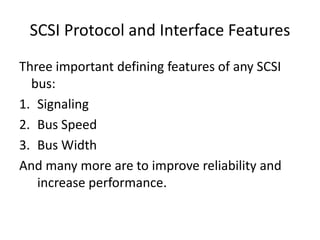 Scsci Speed SCSI Interfaces | PPTX