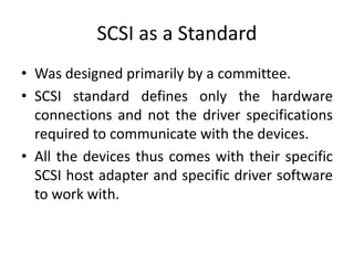 Scsi Working SCSI Interfaces | PPTX