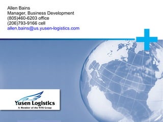 Allen Bains Manager, Business Development (805)460-6203 office (206)793-9166 cell [email_address] 