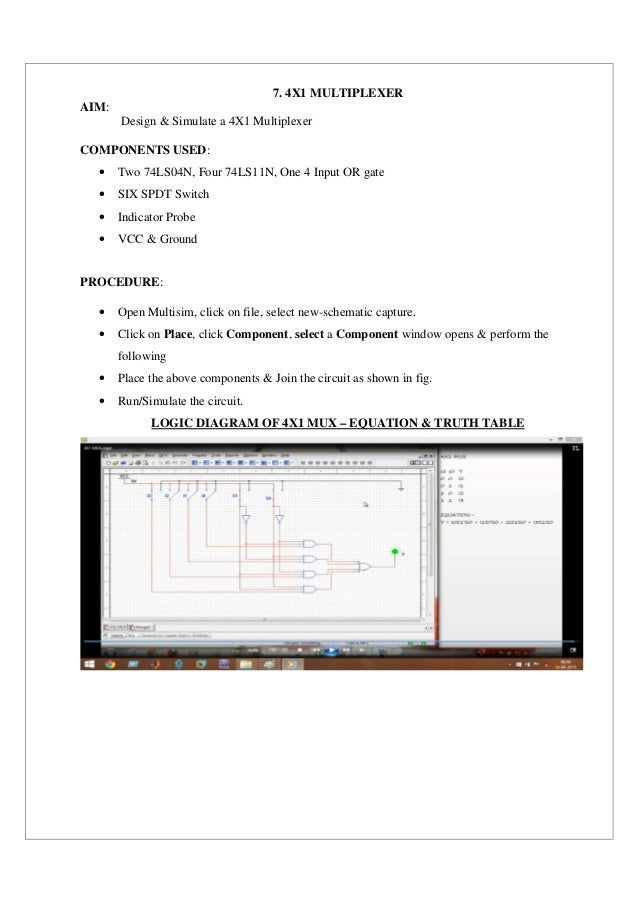 SCSVMV_DSD LAB MANUAL_KMS logic diagram of 4x1 multiplexer 
