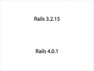 Rails 3.2.15

Rails 4.0.1

 