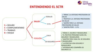 SEGURO COMPLEMENTARIO DE TRABAJO DE RIESGO | PPTX