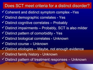 Sct Pattern hThe Second Attention Disorder - Sluggish Cognitive Tempo vs. ADHD | PPT