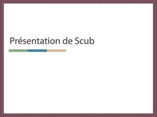 Présentation de Scub
 