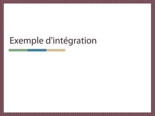 Exemple d'intégration
 