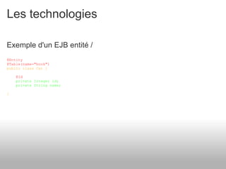 Présentation de JEE et de son écosysteme