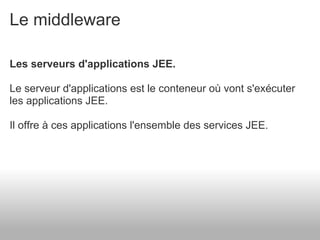 Présentation de JEE et de son écosysteme