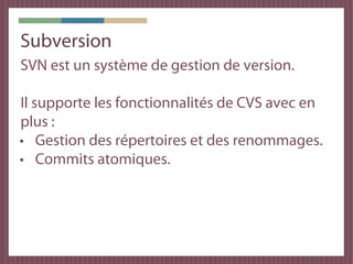 Dernier point
Les tests du noyau nous permettent de valider
l'ensemble des services.

Cependant, des surprises peuvent arriver,
notamment en production, et certaines ne sont
pas de notre fait (serveur en panne,
applications tierces down...)

Il nous faut donc valider des scénarios.
 
