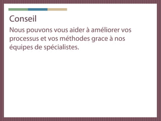 Outils tiers
Jenkins : Intégration continue
 