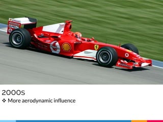 2000s
 More aerodynamic influence
 