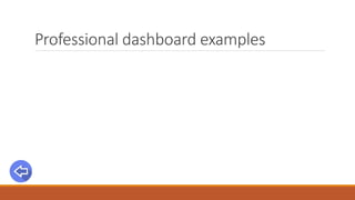 Professional dashboard examples
 