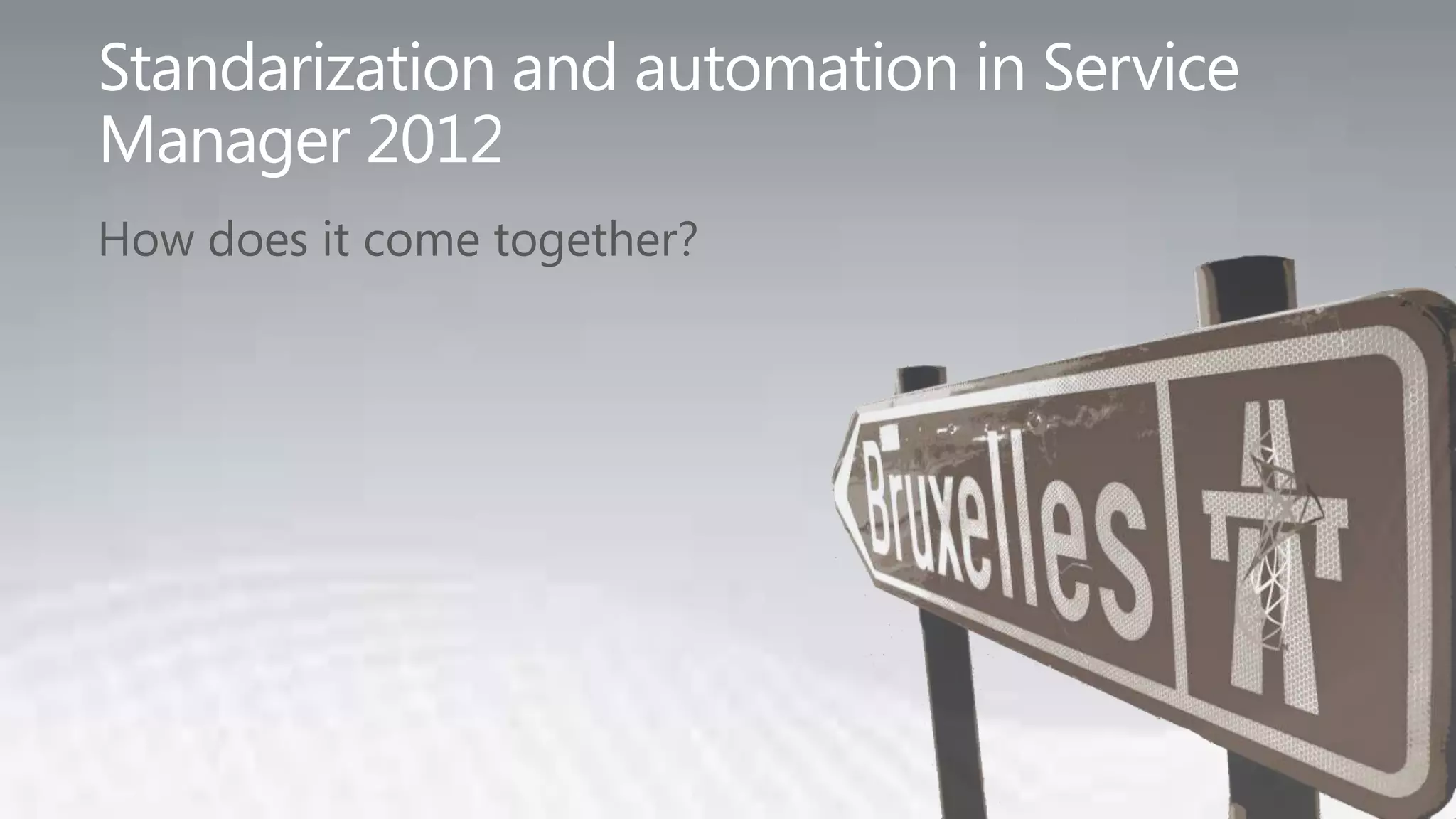 How does it come together?
 