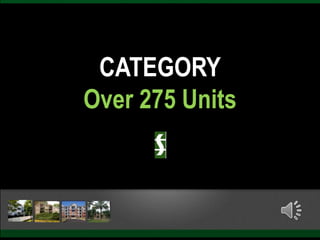 CATEGORY
Over 275 Units
 