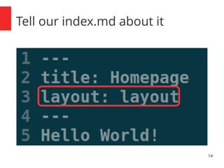 14 
Tell our index.md about it 
 