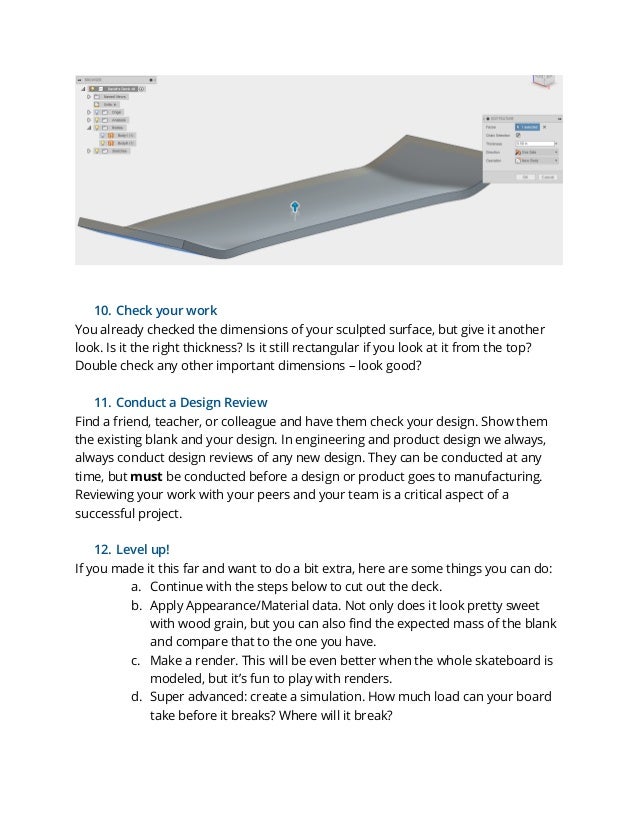Sculpted skateboard fusion 360 rev2