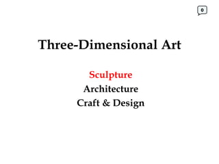 Three-Dimensional Art Sculpture Architecture Craft & Design 0 