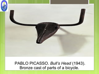PABLO PICASSO. Bull’s Head (1943).
  Bronze cast of parts of a bicycle.
 