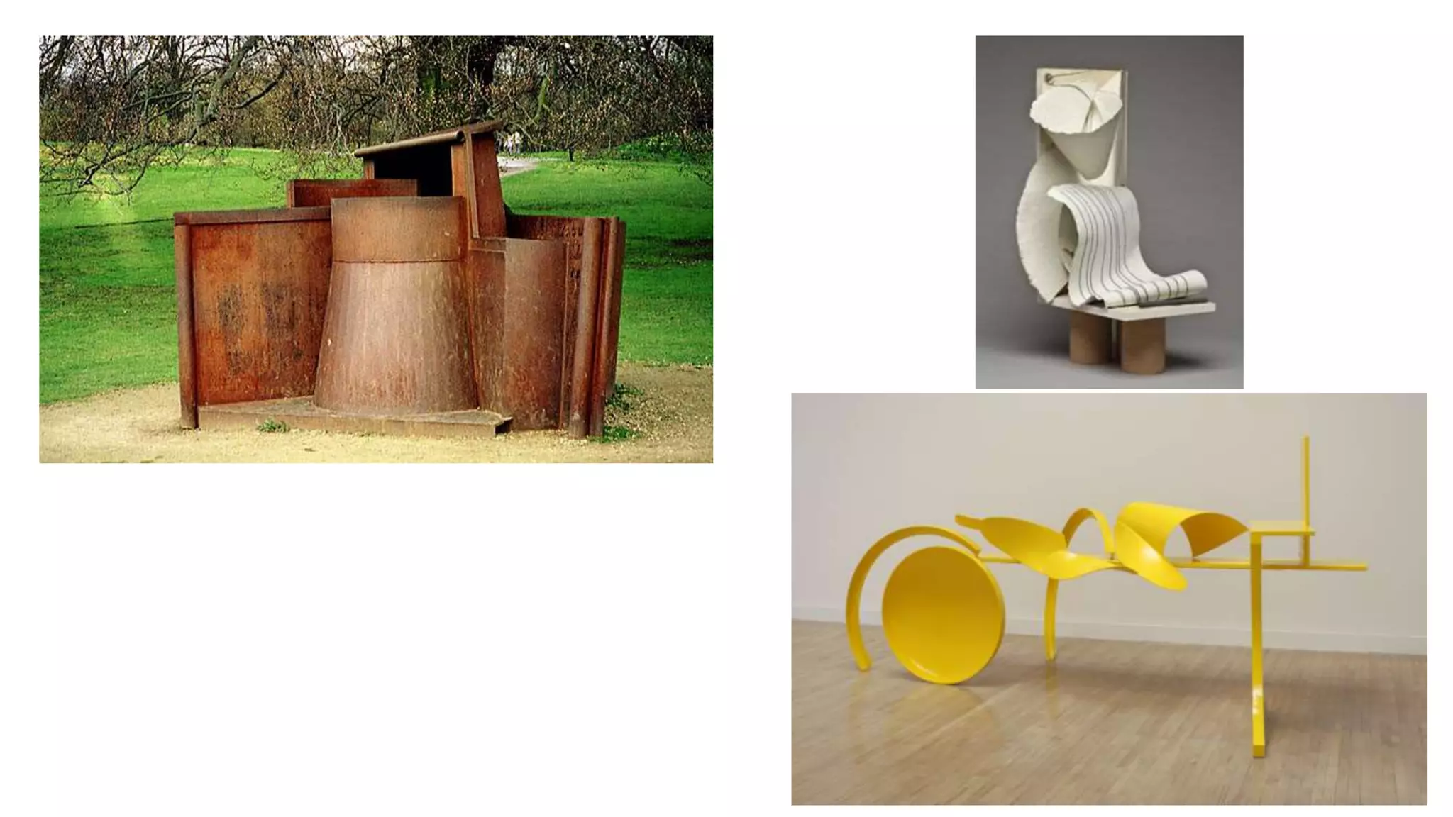 Sculpture examples using planar materials