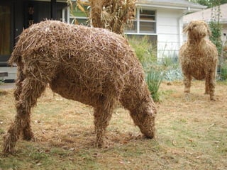 稻草雕塑藝術 Sculptures de paille