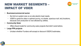 Vder Stack Value of Distributed Energy Resources (VDER) Presentation | PDF