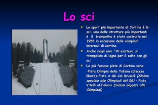 Giochi 2026: CDS decisoria del Trampolino Cortina 1956 – Società