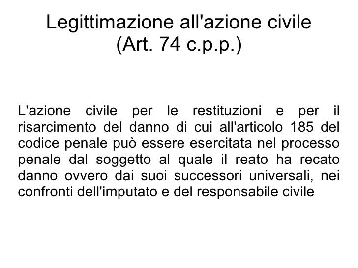 Scuola forense 2012 costituzione di parte civile