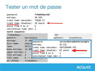 Tester un mot de passe
 