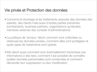 Le processus de la gestion des risques
• La première étape consiste à déﬁnir des objectifs précis : par exemple réduire le
nombre d'accidents industriels, le coût des primes d'assurance ou le nombre de vols

• La seconde étape, souvent délicate, consiste à déﬁnir le périmètre (BUs)

• Il est crucial que le programme de gestion des risques soit porté par un sponsor de
niveau exécutif formellement engagé dans la démarche, aﬁn de lui garantir sa
crédibilité

• Les rôles et les responsabilités de chacun doivent être clairement déﬁnis

• Des ressources doivent être allouées à tous les intervenants du processus, en coûts
directs ou indirects

• L'identiﬁcation des risques, leurs analyses, leurs traitements et toute autre activité
d'audit ou de métrique, doivent suivre un processus de gestion documentaire

 