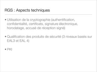 Sécurité applicative
• Carnegie Mellon University estime qu'il y a 5 à 15 bogues toutes les
1000 lignes de code
• Type et taille des données : le fameux buffer overﬂow
• La valeur par défaut devrait toujours être : Non !
• Limiter au maximum l'utilisation d'un niveau privilégié. La plupart du
code, voire sa totalité, devrait pouvoir s'exécuter en mode utilisateur
• Prévoir et intégrer dès la conception la résilience du programme : si
le programme crashe, il doit effectuer un certain nombre de tests
d'intégrité avant d'offrir à nouveau ses fonctionnalités

 