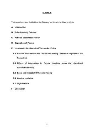 2
O R D E R
This order has been divided into the following sections to facilitate analysis:
A Introduction
B Submission by...