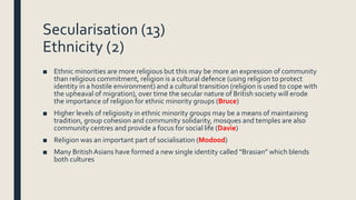 Secular Migration AQA Sociology A2 SCLY3 revision | PPTX