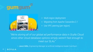 29
— Jason Mills,
+ Multi-region deployment
+ Migrating from Apache Cassandra 2.1
+ Use VPC peering (per region)
 
