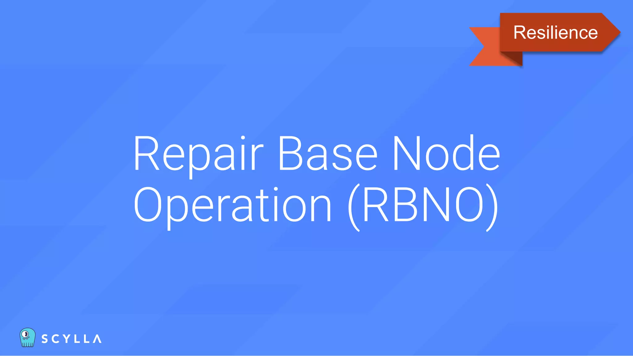 Repair Base Node
Operation (RBNO)
Resilience
 