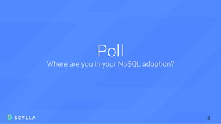 Poll
Where are you in your NoSQL adoption?
3
 