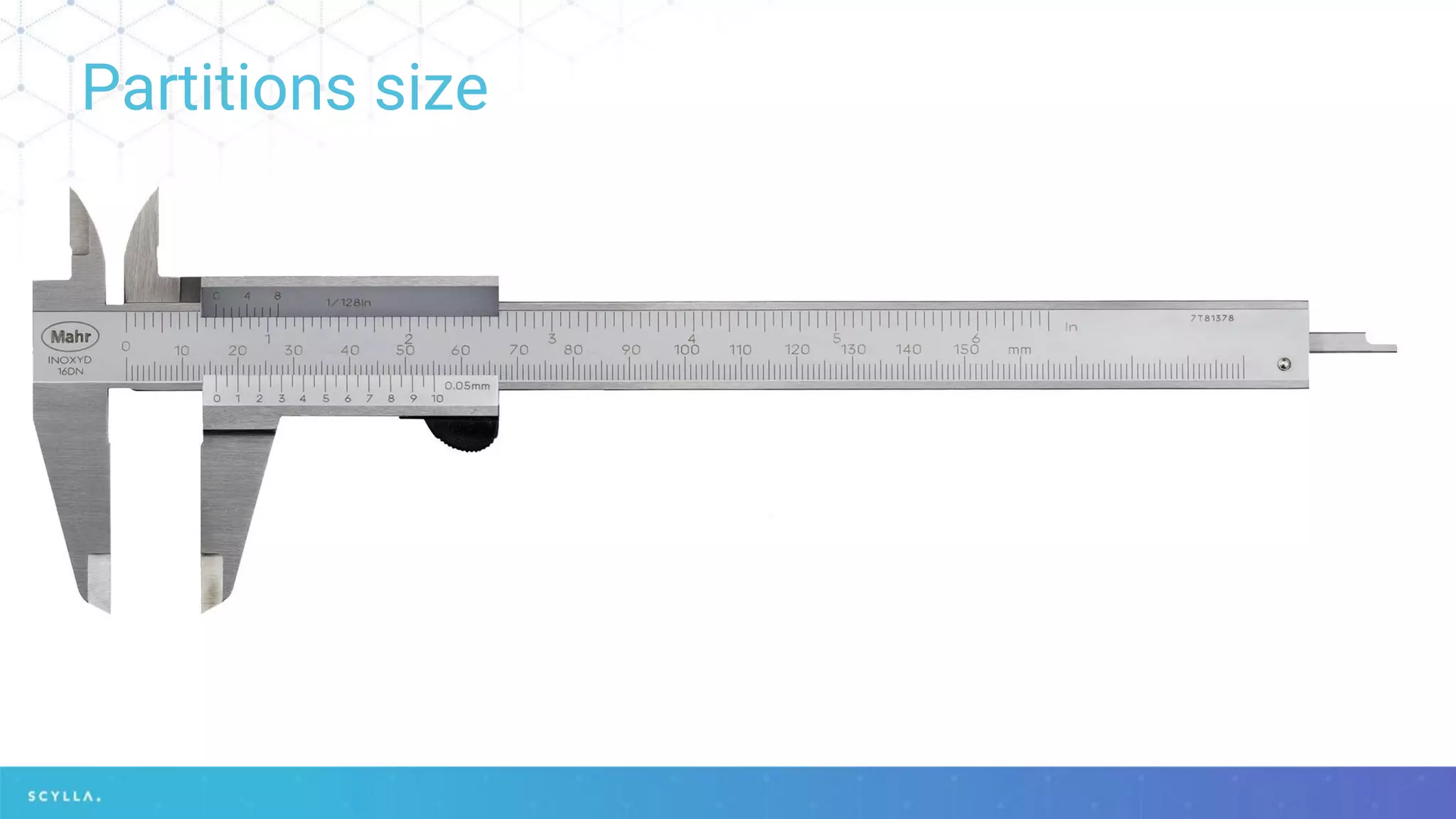 Partitions size
 