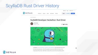 Build Low-Latency Applications in Rust on ScyllaDB
