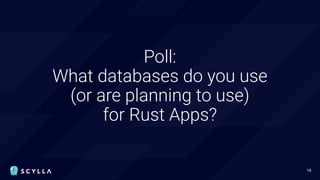 Build Low-Latency Applications in Rust on ScyllaDB