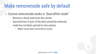 How We Made Scylla Maintenance Easier, Safer and Faster | PPT